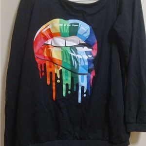 Colorful Drip Lips Shirt